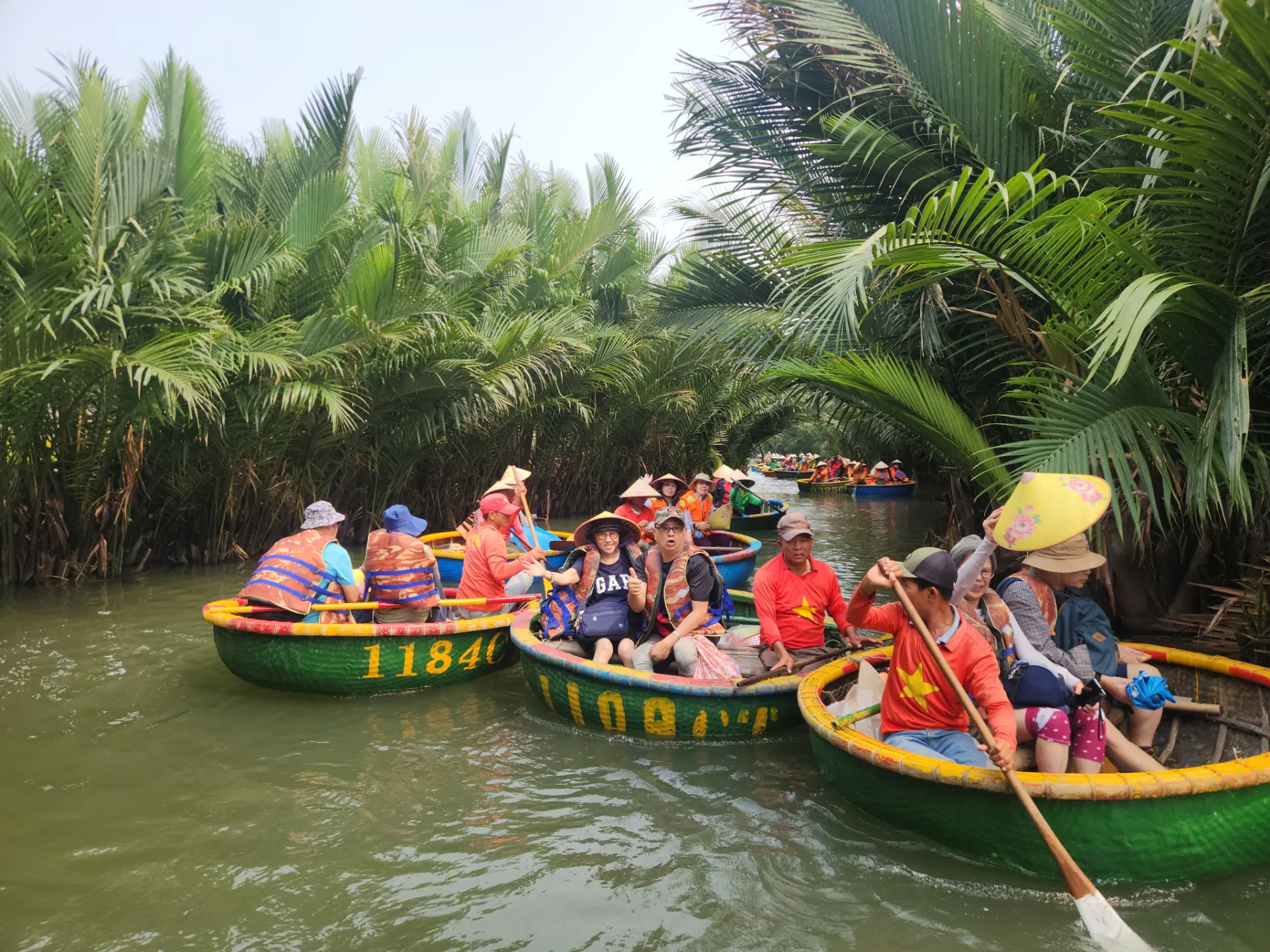 coconut boat in Hoi An
