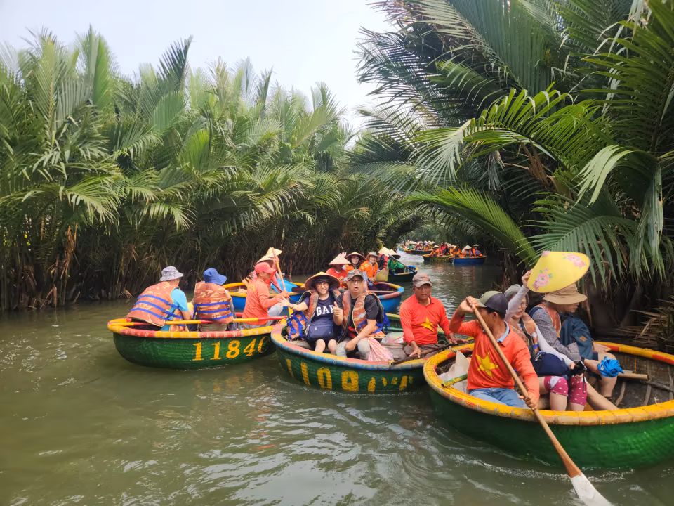 coconut boat in Hoi An