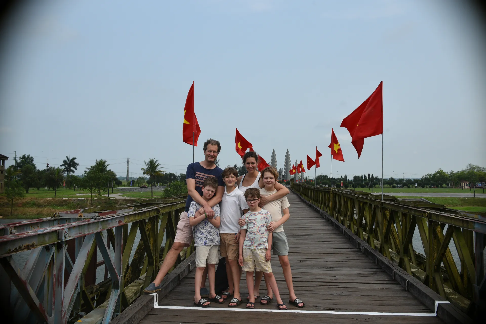Crossing the Hien Luong Bridge at the 17th Parallel