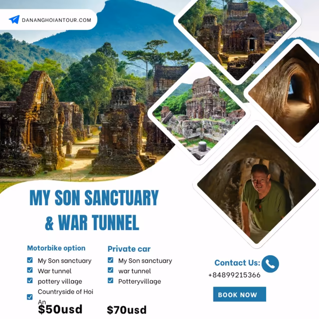 My Son Sanctuary Tour from Da Nang & Hoi An – By Car or Motorbike